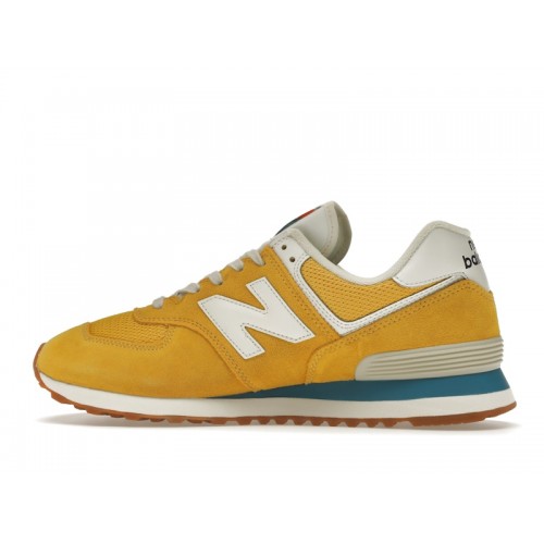 Кроссы New Balance 574 Varsity Gold - мужская сетка размеров