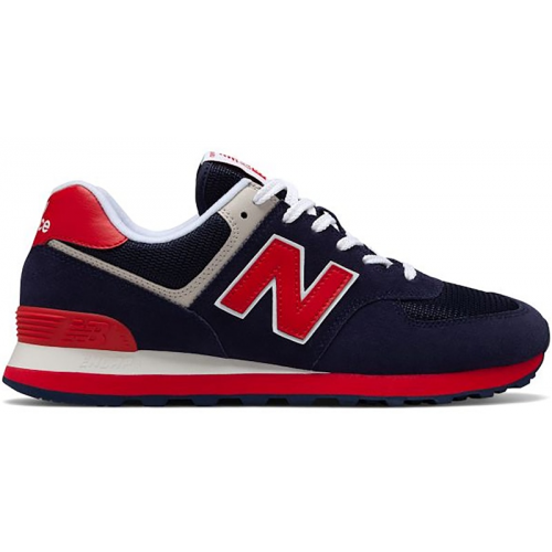 Кроссы New Balance 574 Pigment Team Red - мужская сетка размеров