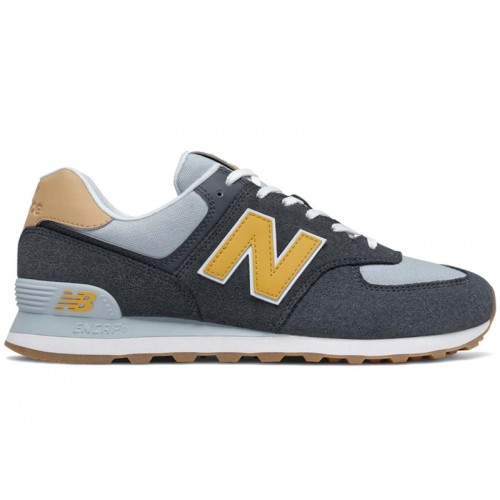 Кроссы New Balance 574 Outerspace Varsity Gold - мужская сетка размеров