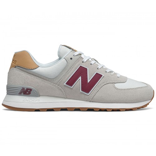 Кроссы New Balance 574 Timberwolf Grey Oak - мужская сетка размеров