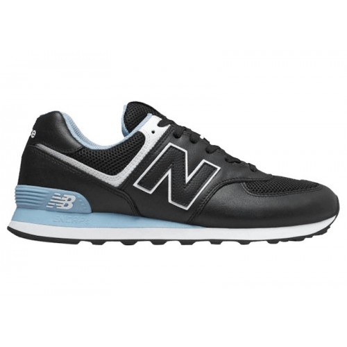 Кроссы New Balance 574v2 Black Summer Sky - мужская сетка размеров