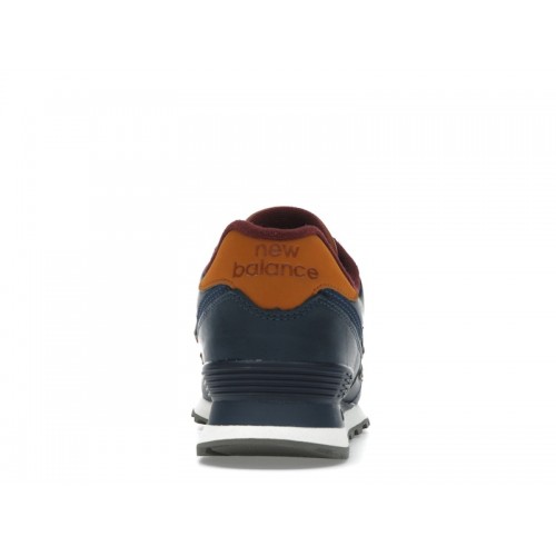 New Balance 574 Natural Indigo Saddle Brown - мужская сетка размеров