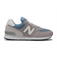 Кроссовки New Balance 574 Grey Navy White Leather