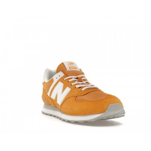 Кроссы New Balance 574 Yellow White - мужская сетка размеров