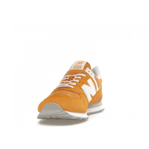 Кроссы New Balance 574 Yellow White - мужская сетка размеров