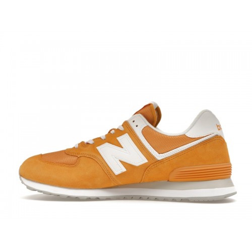 Кроссы New Balance 574 Yellow White - мужская сетка размеров