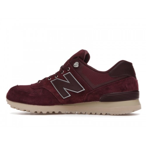 Кроссы New Balance 574 Outdoor Activist Burgundy - мужская сетка размеров