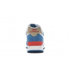 Кроссовки New Balance 574 White Blue Red