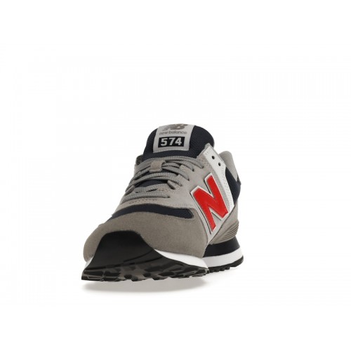 Кроссы New Balance 574 Grey - мужская сетка размеров