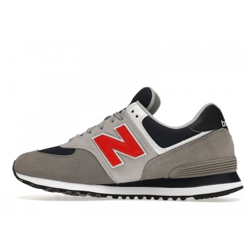 Кроссы New Balance 574 Grey - мужская сетка размеров