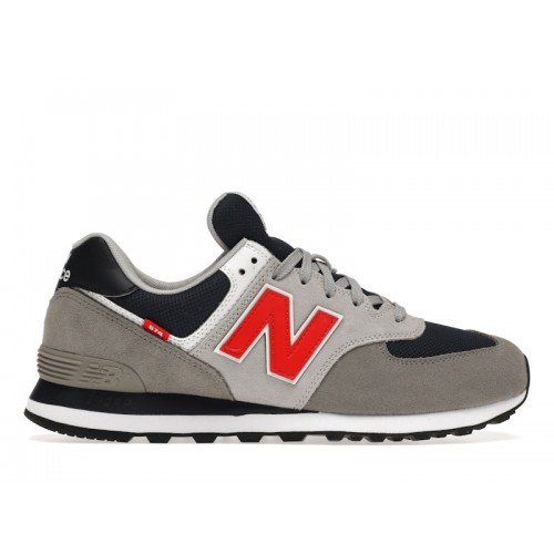 Кроссы New Balance 574 Grey - мужская сетка размеров