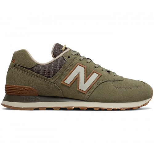 Кроссы New Balance 574 Premium Outdoors Covert Green - мужская сетка размеров