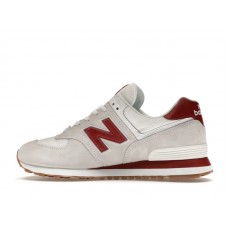 Кроссовки New Balance 574 White Red Gum