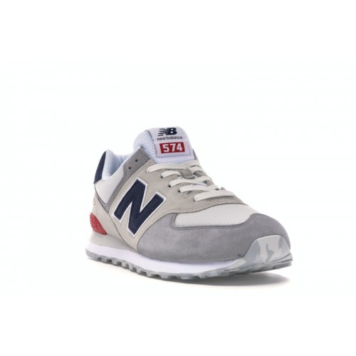 Кроссы New Balance 574 Marbled Street Grey - мужская сетка размеров