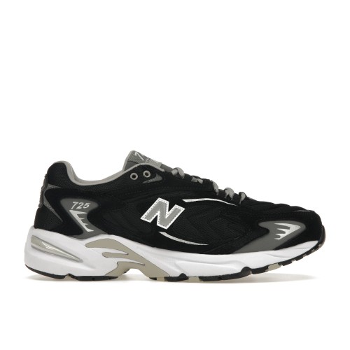 Кроссы New Balance 725 Black Grey White - мужская сетка размеров