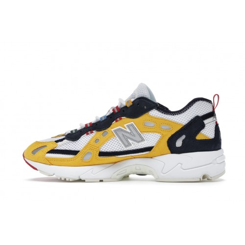 Кроссы New Balance 827 Abzorb Aime Leon Dore Yellow - мужская сетка размеров