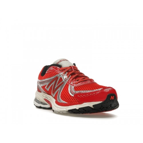Кроссы New Balance 860v2 Aimé Leon Dore Red Grey - мужская сетка размеров