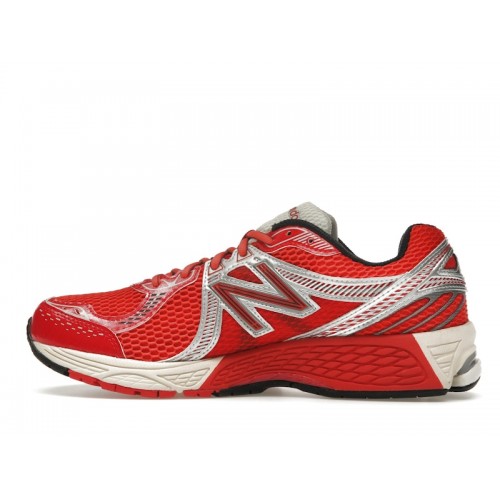 Кроссы New Balance 860v2 Aimé Leon Dore Red Grey - мужская сетка размеров