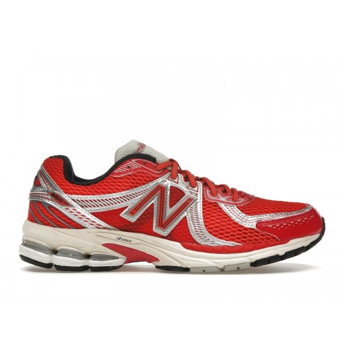 Кроссы New Balance 860v2 Aimé Leon Dore Red Grey - мужская сетка размеров