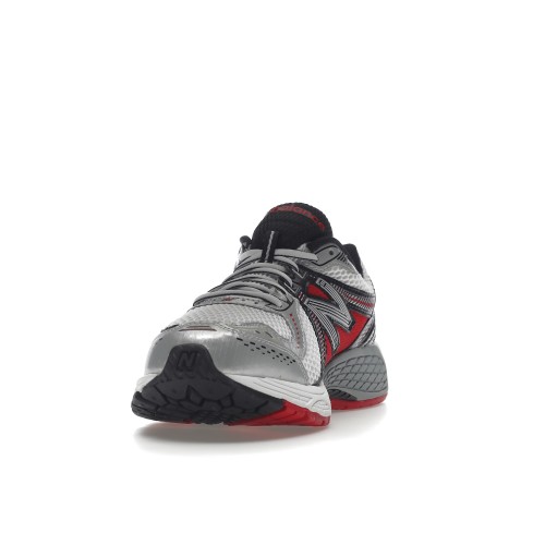 Кроссы New Balance 860v2 White Silver Red - мужская сетка размеров