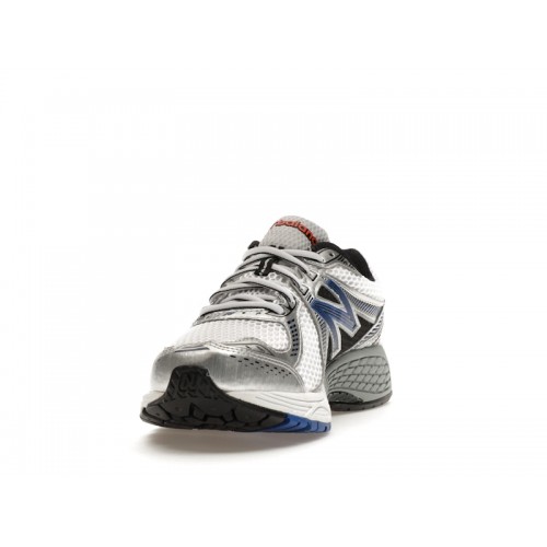 Кроссы New Balance 860v2 White Team Royal Silver - мужская сетка размеров