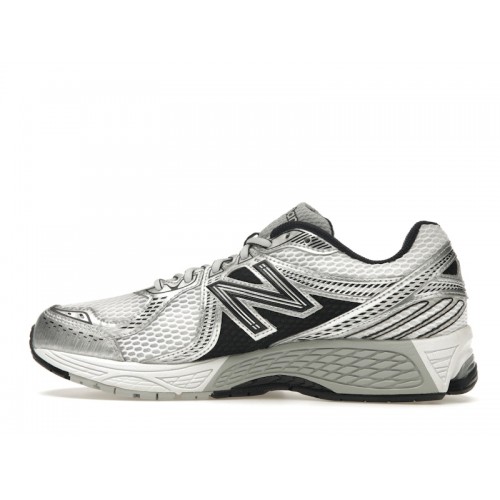 Кроссы New Balance 860v2 Black White Silver - мужская сетка размеров