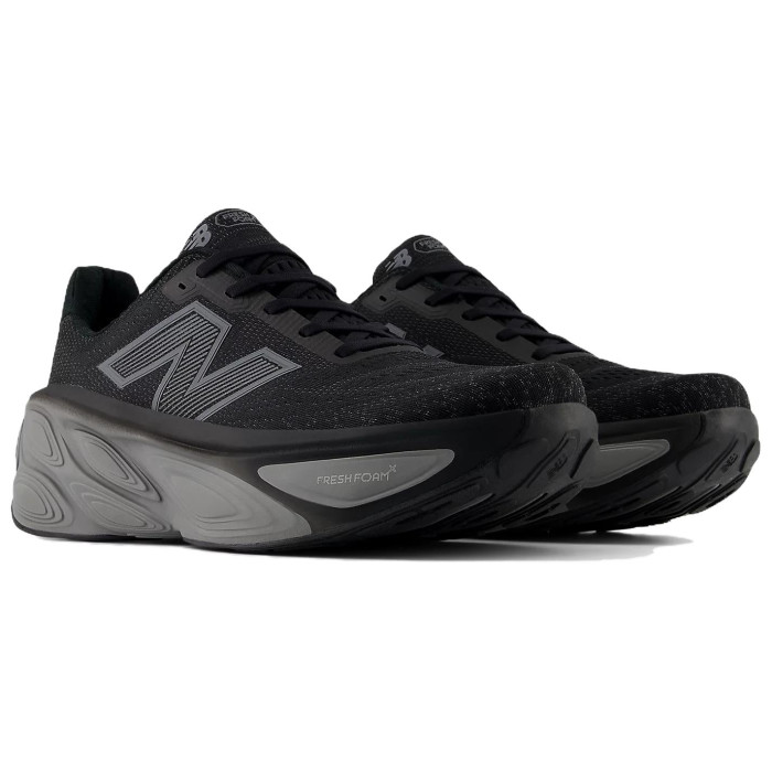 New Balance Fresh Foam X More v5 Black Silver Metallic - мужская сетка размеров New Balance Fresh Foam X More v5 Black Silver Metallic - мужская сетка размеров