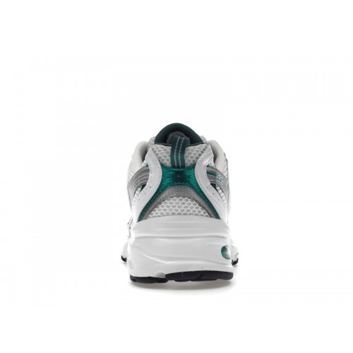 Кроссы New Balance 530 White Silver Green - мужская сетка размеров