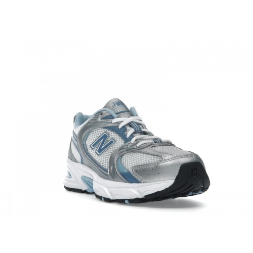 Кроссы New Balance 530 Silver Metallic Heron Blue - мужская сетка размеров