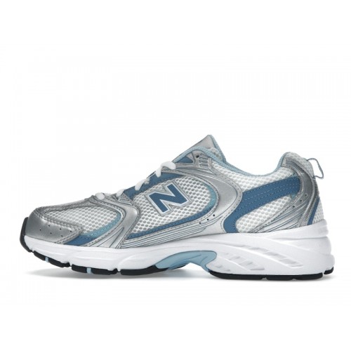 Кроссы New Balance 530 Silver Metallic Heron Blue - мужская сетка размеров