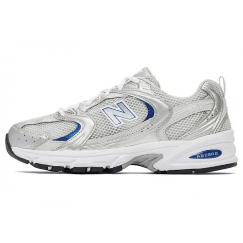 Кроссы New Balance 530 Light Grey Silver Blue - мужская сетка размеров