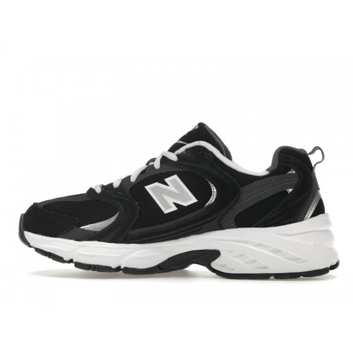 Кроссы New Balance 530 Classic Black Grey - мужская сетка размеров