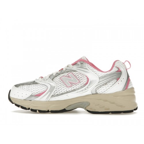 Кроссы New Balance 530 White Pink Vintage - мужская сетка размеров