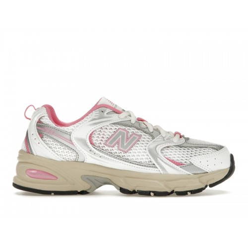 Кроссы New Balance 530 White Pink Vintage - мужская сетка размеров