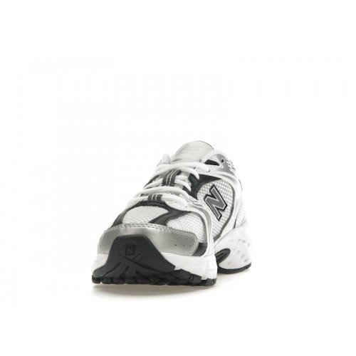 Кроссы New Balance 530 White Silver Metallic Black - мужская сетка размеров