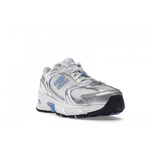 Кроссы New Balance 530 White Carolina Blue - мужская сетка размеров