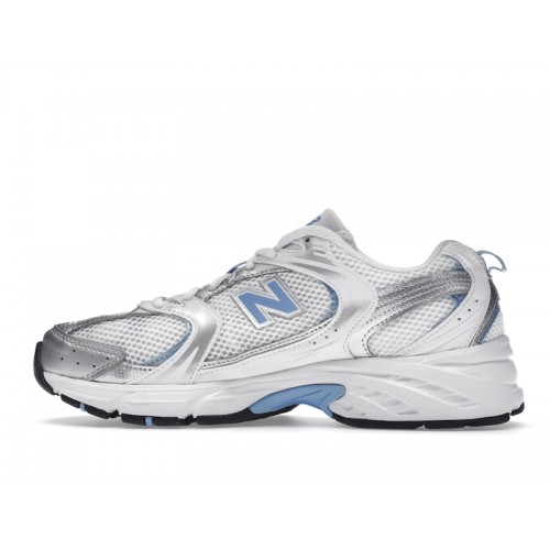 Кроссы New Balance 530 White Carolina Blue - мужская сетка размеров