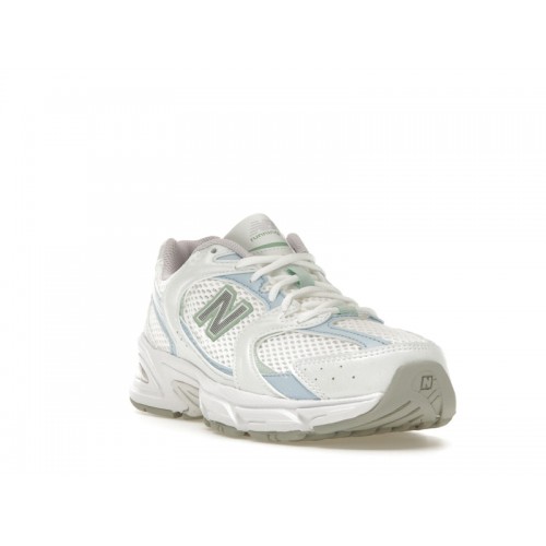 Кроссы New Balance 530 White Light Chrome Blue Clay Ash - мужская сетка размеров