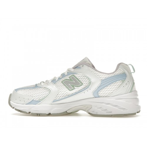 Кроссы New Balance 530 White Light Chrome Blue Clay Ash - мужская сетка размеров