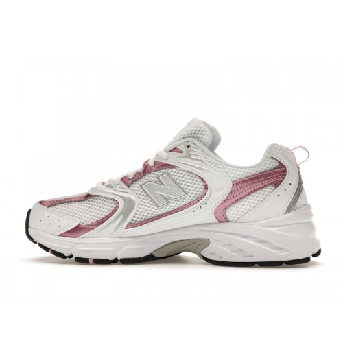 Кроссы New Balance 530 White Pink Sugar - мужская сетка размеров