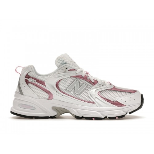 Кроссы New Balance 530 White Pink Sugar - мужская сетка размеров