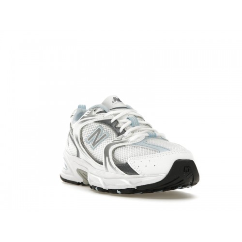 Кроссы New Balance 530 White Light Chrome Blue - мужская сетка размеров