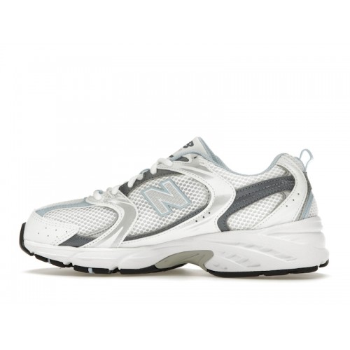 Кроссы New Balance 530 White Light Chrome Blue - мужская сетка размеров