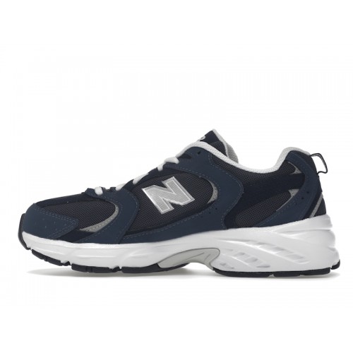 Кроссы New Balance 530 Navy Silver - мужская сетка размеров