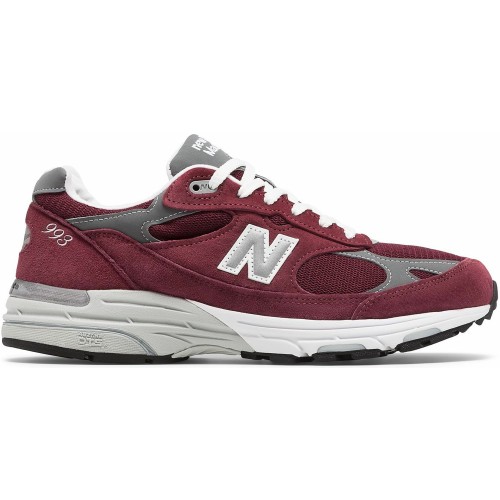 Кроссы New Balance 993 Burgundy - мужская сетка размеров