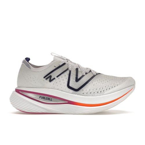 Кроссы New Balance FuelCell SuperComp White Pink Orange - мужская сетка размеров