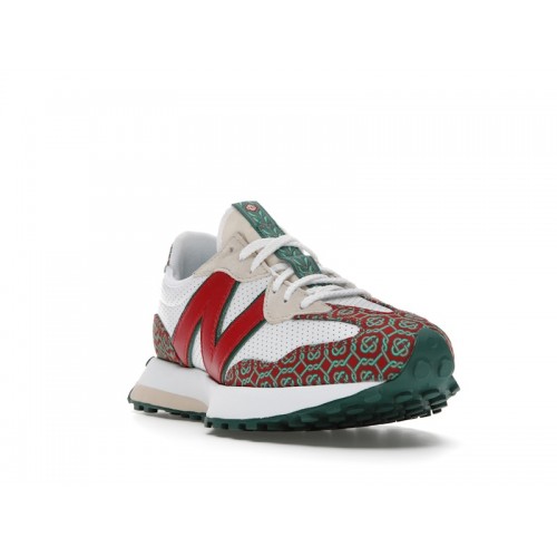 Кроссы New Balance 327 Casablanca Red Monogram - мужская сетка размеров