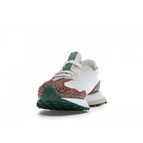 Кроссы New Balance 327 Casablanca Red Monogram - мужская сетка размеров