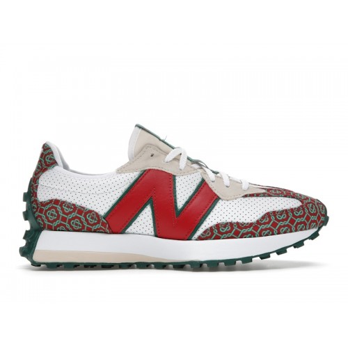 Кроссы New Balance 327 Casablanca Red Monogram - мужская сетка размеров