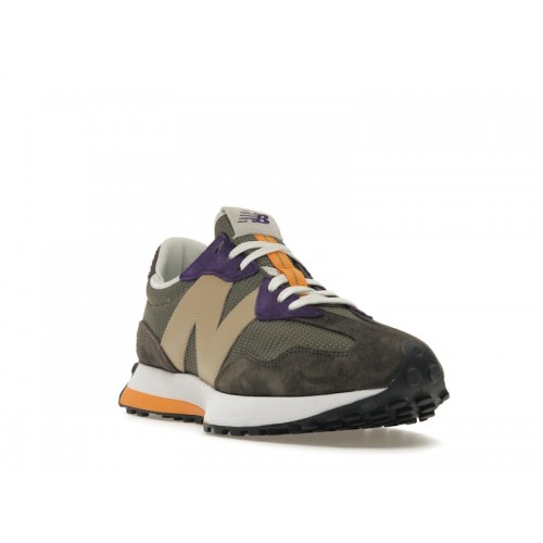 Кроссы New Balance 327 Brown True Camo Black Plum - мужская сетка размеров